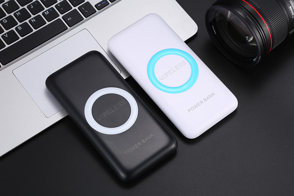 MW - WP200 2-in-1 12000mAh Mobile Power Bank Wireless Charger Transmitter Launcher Dual USB Output MW - WP200 2-in-1 12000mAh Mobile Power Bank Wireless Charger Transmitter Launcher Dual USB Output