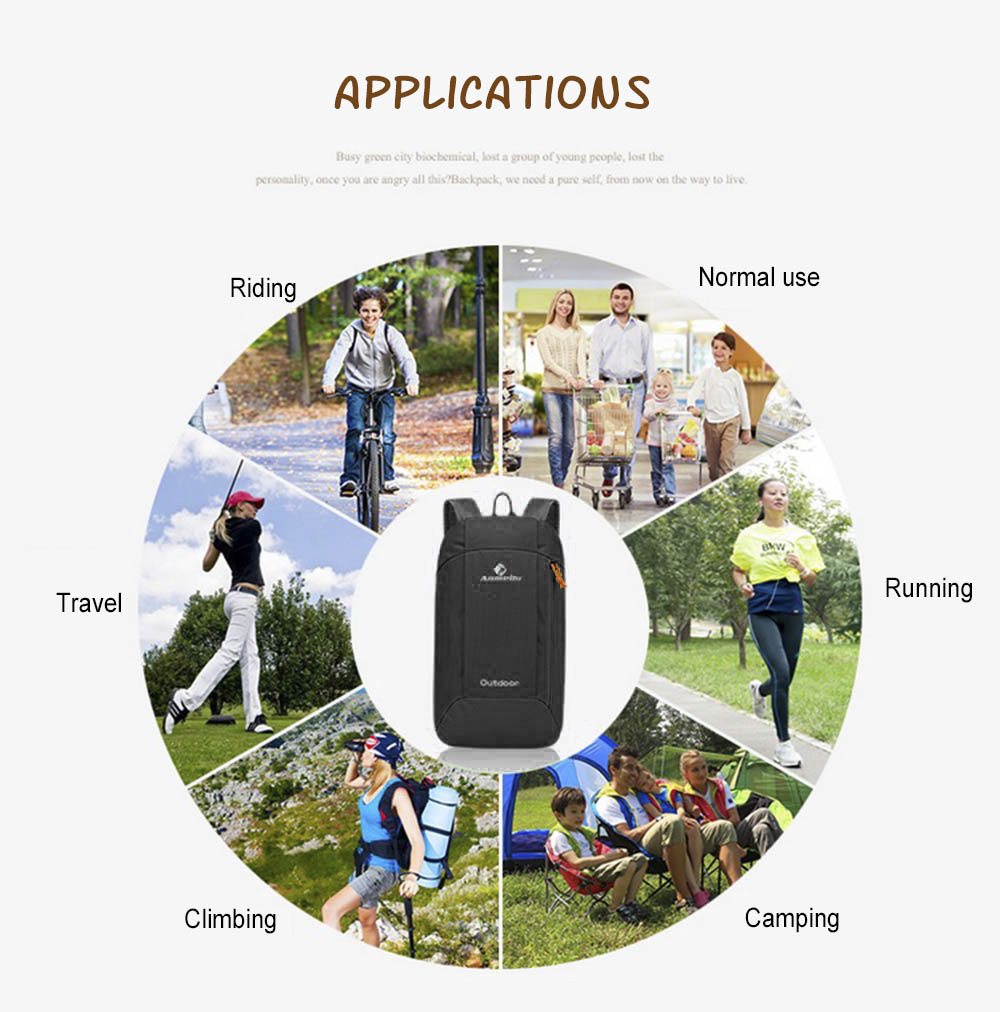 ANMEILU Unisex Kids Outdoor Cycling Traveling Lightweight Leisure Bag Mountaineering Pack Climbing Backpack
