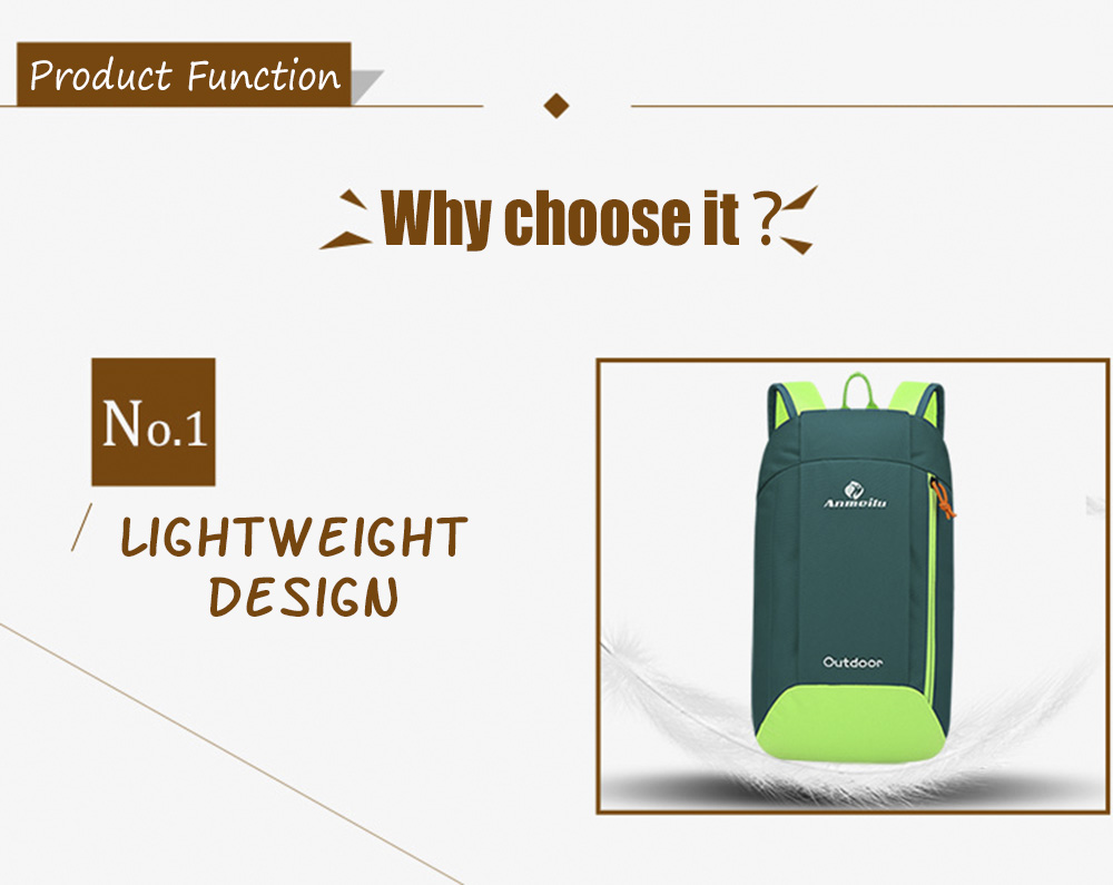 ANMEILU Unisex Kids Outdoor Cycling Traveling Lightweight Leisure Bag Mountaineering Pack Climbing Backpack