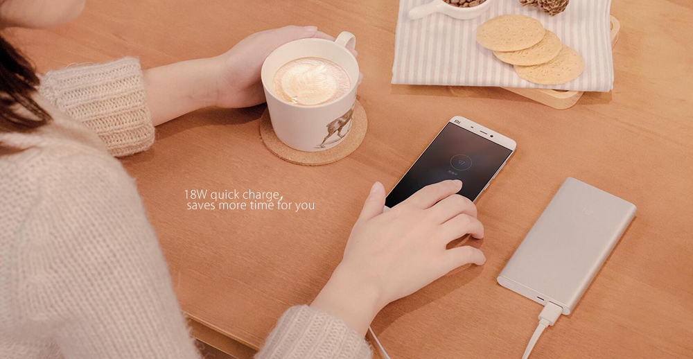 Original Xiaomi Bidirectional Quick Charge 10000mAh Portable Power Bank 2 Aluminium Alloy Housing Ultra-thin Body Original Xiaomi Bidirectional Quick Charge 10000mAh Portable Power Bank 2 Aluminium Alloy Housing Ultra-thin Body