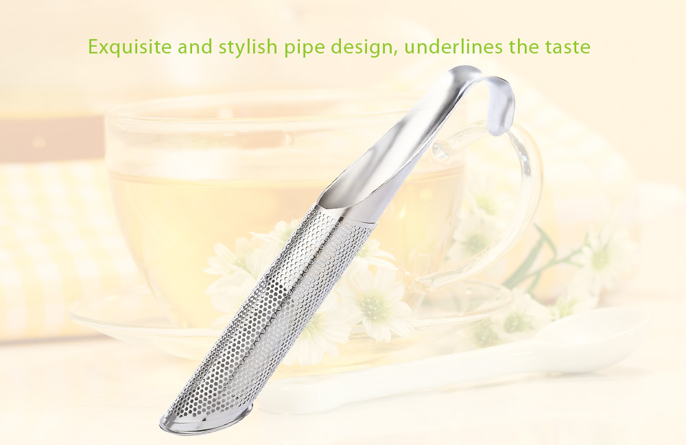 Stainless Steel Pipe Shape Mesh Tea Infuser Reusable Strainer Filter