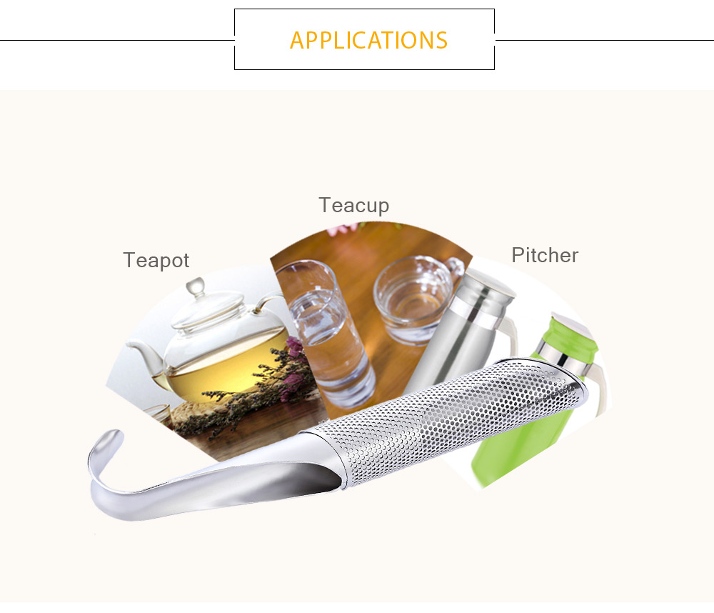 Stainless Steel Pipe Shape Mesh Tea Infuser Reusable Strainer Filter Stainless Steel Pipe Shape Mesh Tea Infuser Reusable Strainer Filter