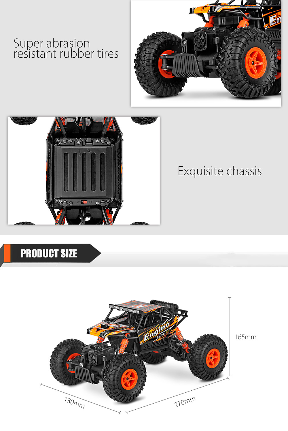 WLtoys 18428 - B 1:18 Scale 2.4G 4 Wheel Drive Remote Control Off-road Car Crawler