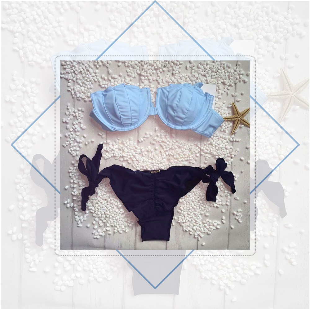 Cute Shell Shape Sexy Bikini Separated Swimsuit Women Beach Swimwear Bathing Suit Cute Shell Shape Sexy Bikini Separated Swimsuit Women Beach Swimwear Bathing Suit