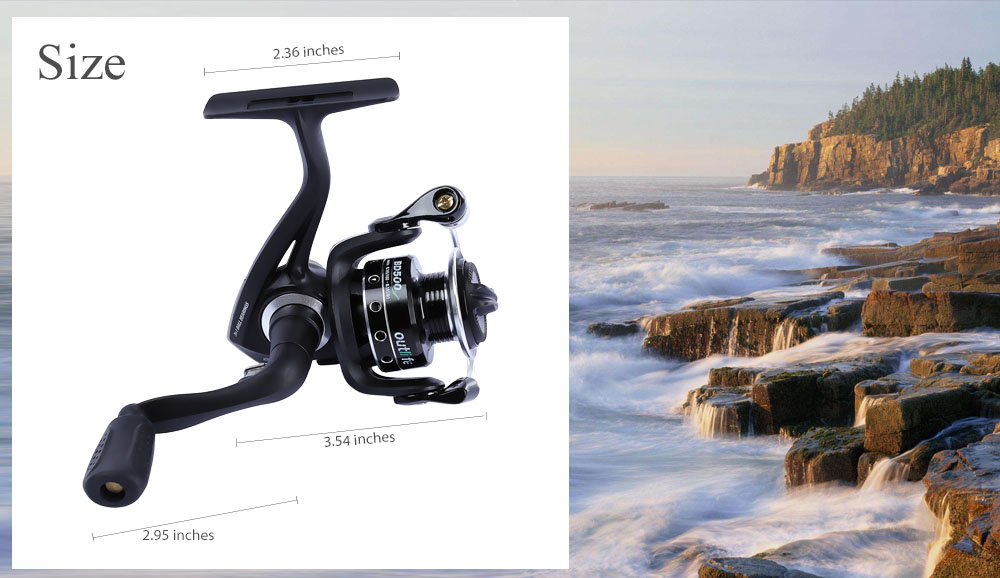 Outlife 5 + 1 Ball Bearing Metal Spool Ocean River Spinning Fishing Reel Outlife 5 + 1 Ball Bearing Metal Spool Ocean River Spinning Fishing Reel