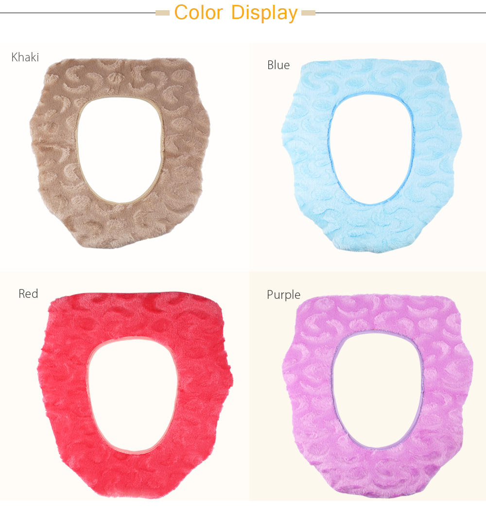 Washable Toilet Seat Plush Cushion PU Back Cover Washable Toilet Seat Plush Cushion PU Back Cover