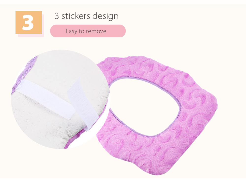 Washable Toilet Seat Plush Cushion PU Back Cover Washable Toilet Seat Plush Cushion PU Back Cover