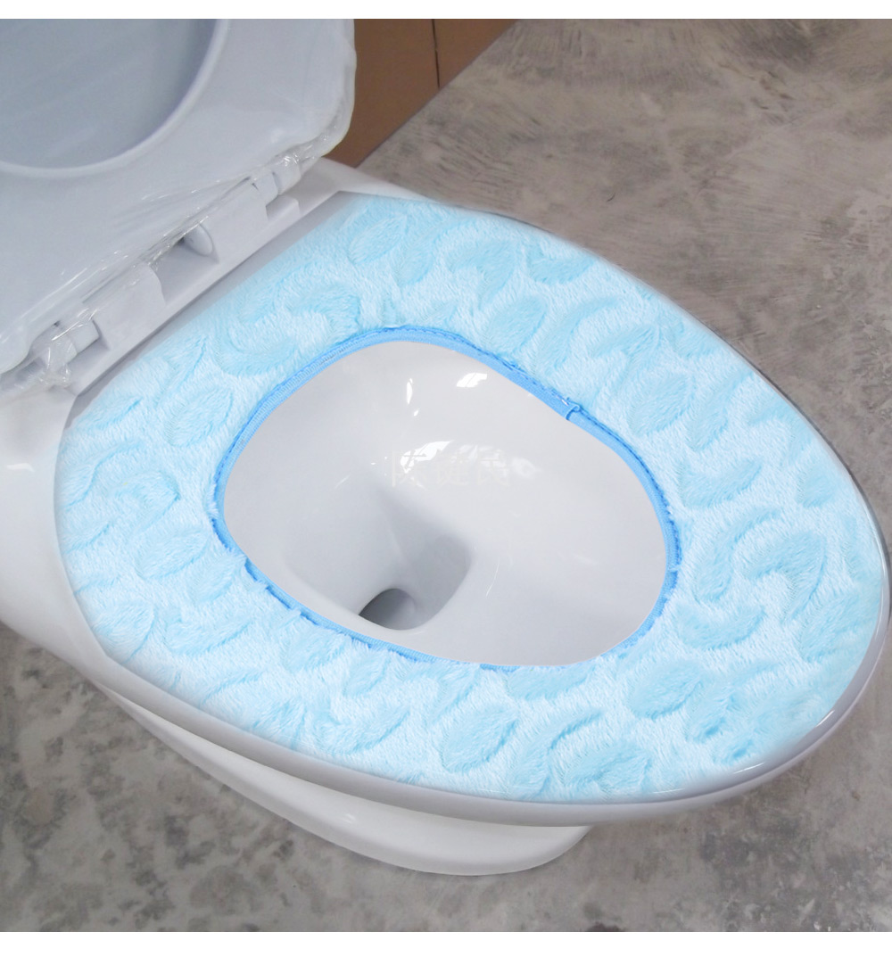 Washable Toilet Seat Plush Cushion PU Back Cover Washable Toilet Seat Plush Cushion PU Back Cover