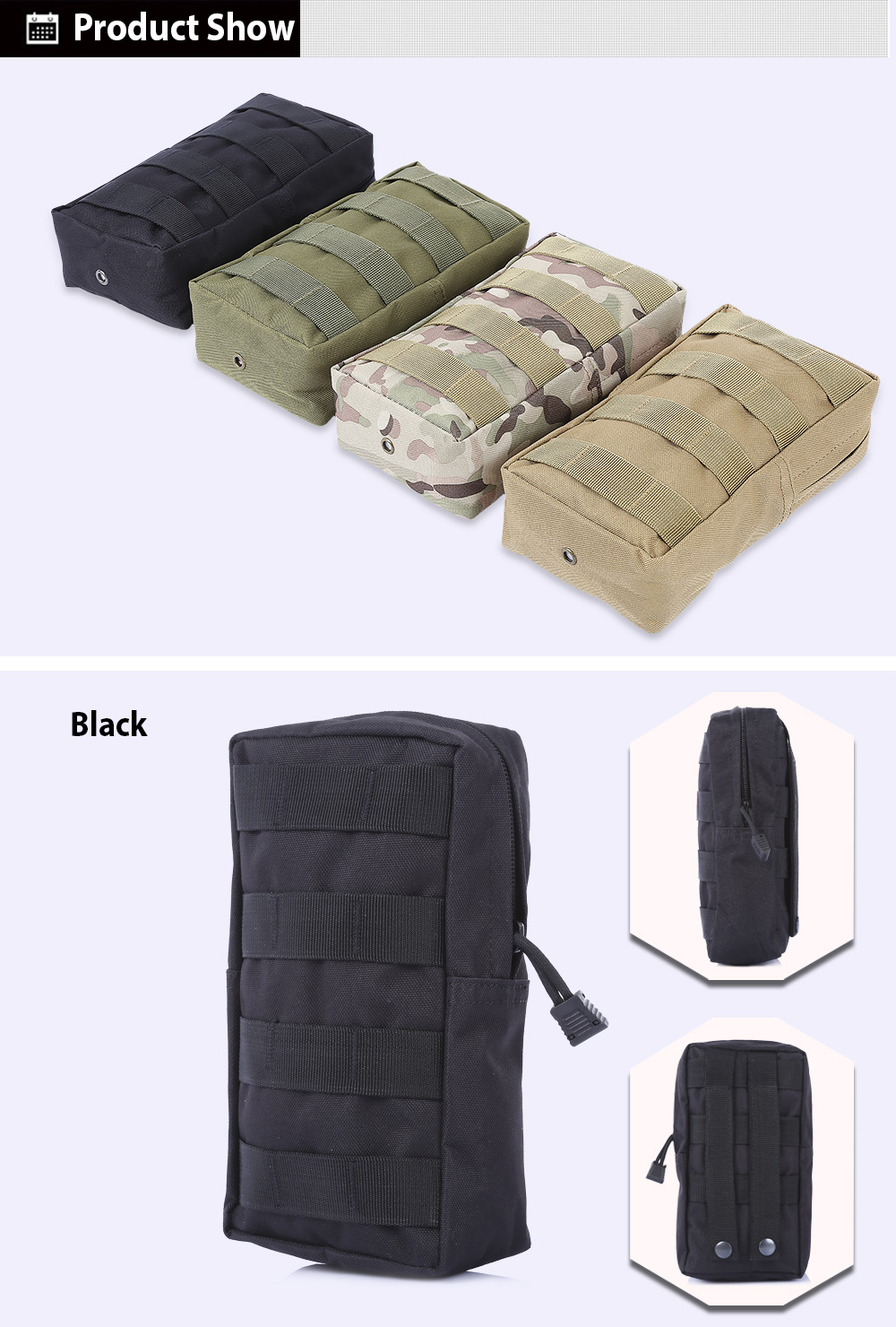 FREEKNIGHT LM - 20 Portable Outdoor Molle Bag Waterproof Military Nylon Sling Phone Pouch Case FREEKNIGHT LM - 20 Portable Outdoor Molle Bag Waterproof Military Nylon Sling Phone Pouch Case