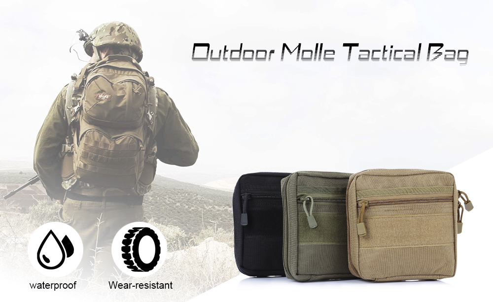 FREEKNIGHT Z400 Portable Outdoor Molle Bag Waterproof Military Nylon Sling Phone Pouch Case