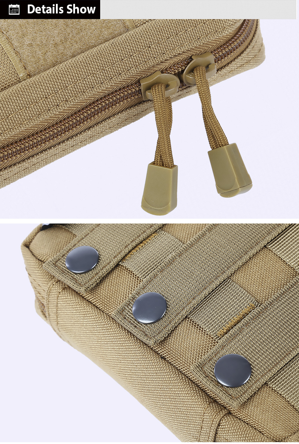 FREEKNIGHT Z400 Portable Outdoor Molle Bag Waterproof Military Nylon Sling Phone Pouch Case