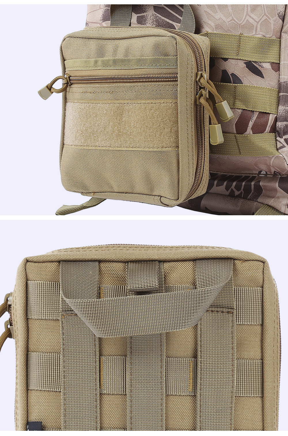 FREEKNIGHT Z400 Portable Outdoor Molle Bag Waterproof Military Nylon Sling Phone Pouch Case