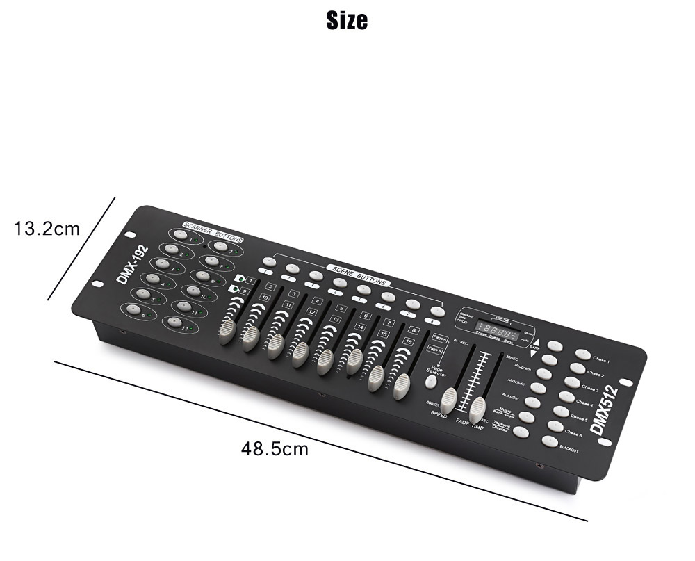 192 Channels DMX512 Controller Console for Stage Light Party DJ Disco Equipment 192 Channels DMX512 Controller Console for Stage Light Party DJ Disco Equipment