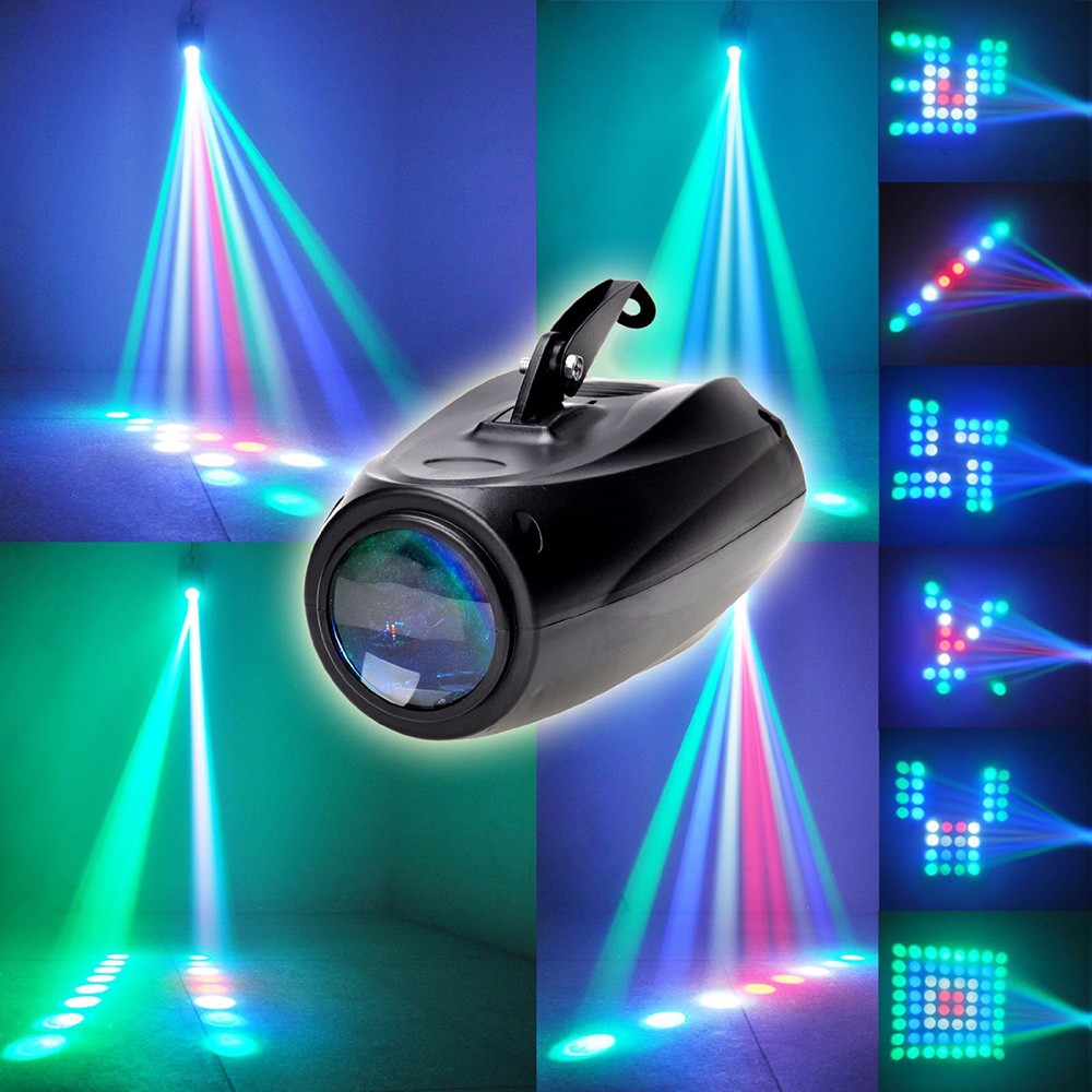 AC 90 - 240V 10W 64 LEDs RGBW Pattern Stage Light Auto Voice-activated Projector Lighting for DJ Party Wedding Club AC 90 - 240V 10W 64 LEDs RGBW Pattern Stage Light Auto Voice-activated Projector Lighting for DJ Party Wedding Club