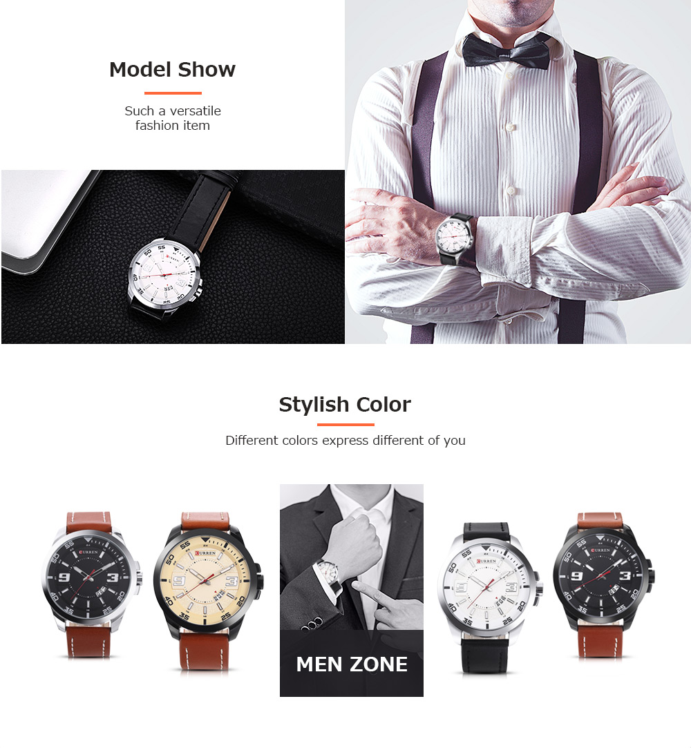 CURREN 8213 Casual Male Quartz Watch Hollow-out Pointer Wristband CURREN 8213 Casual Male Quartz Watch Hollow-out Pointer Wristband