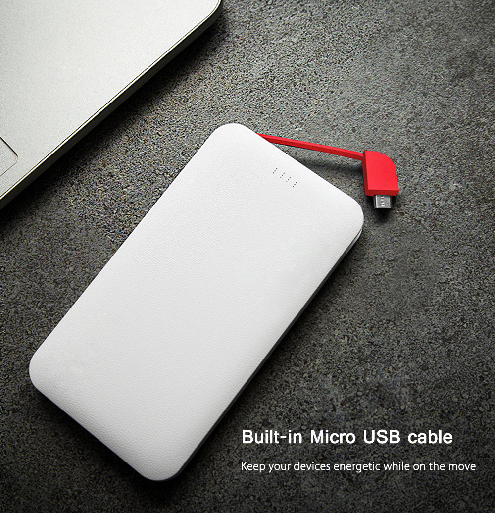 CUBE UMCUBE M101 10000mAh Power Bank Built-in Micro USB Cable 8 Pin Connector