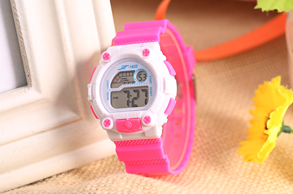 NT - 1633 Children Digital Watch Date Day Alarm LED Light Display Wristwatch NT - 1633 Children Digital Watch Date Day Alarm LED Light Display Wristwatch