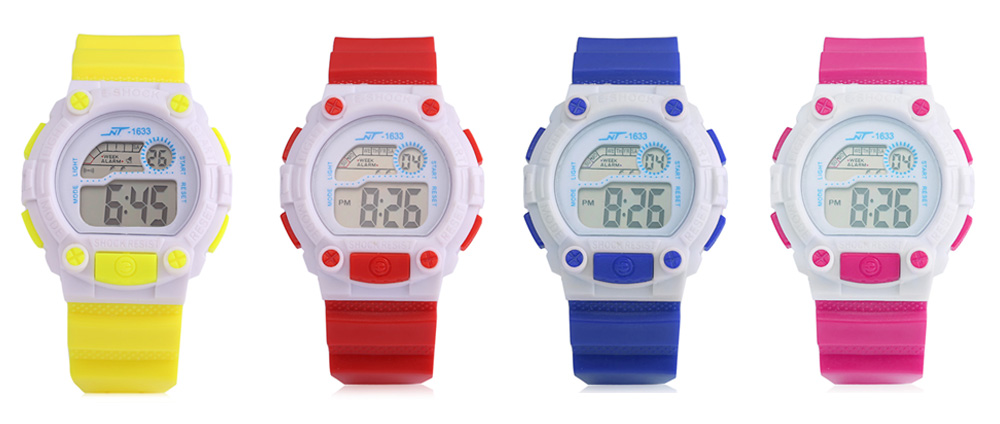 NT - 1633 Children Digital Watch Date Day Alarm LED Light Display Wristwatch NT - 1633 Children Digital Watch Date Day Alarm LED Light Display Wristwatch