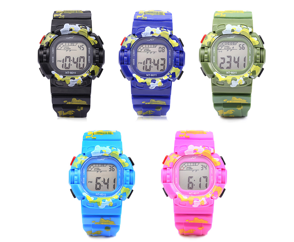 NT - 6011 Children Digital Watch Date Day Alarm LED Light Display Wristwatch NT - 6011 Children Digital Watch Date Day Alarm LED Light Display Wristwatch