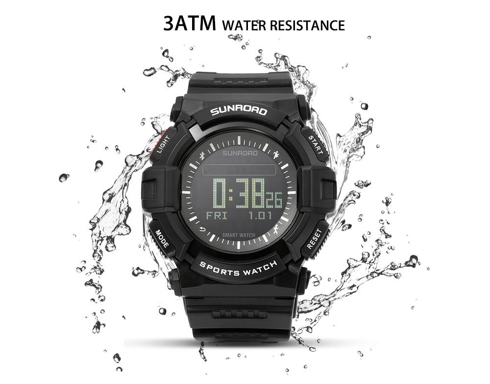 SUNROAD FR9211B Outdoor Sport Smart Watch Heart Rate Monitor Pedometer Bluetooth 4.0 Wristwatch