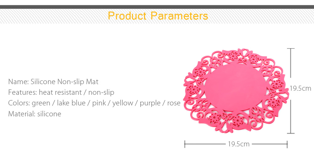 Multipurpose Silicone Hollow Non-slip Heat Resistant Mat Multipurpose Silicone Hollow Non-slip Heat Resistant Mat