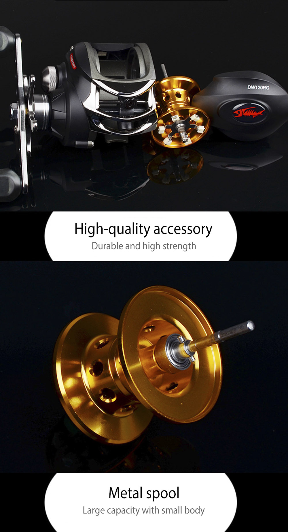 Proberos DR - 509 6.3:1 9 + 1 Ball Bearings Metal Spool Spinning Fishing Low-profile Reel Proberos DR - 509 6.3:1 9 + 1 Ball Bearings Metal Spool Spinning Fishing Low-profile Reel