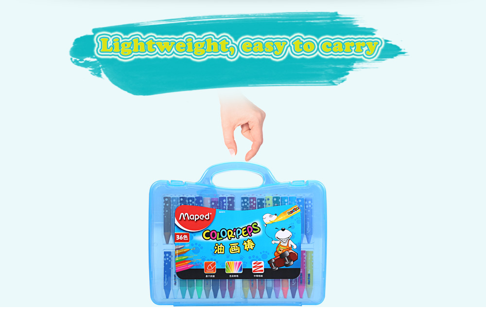 Maped 36 Colors Water Washing Colorful Oil Painting Stick for Kids Maped 36 Colors Water Washing Colorful Oil Painting Stick for Kids