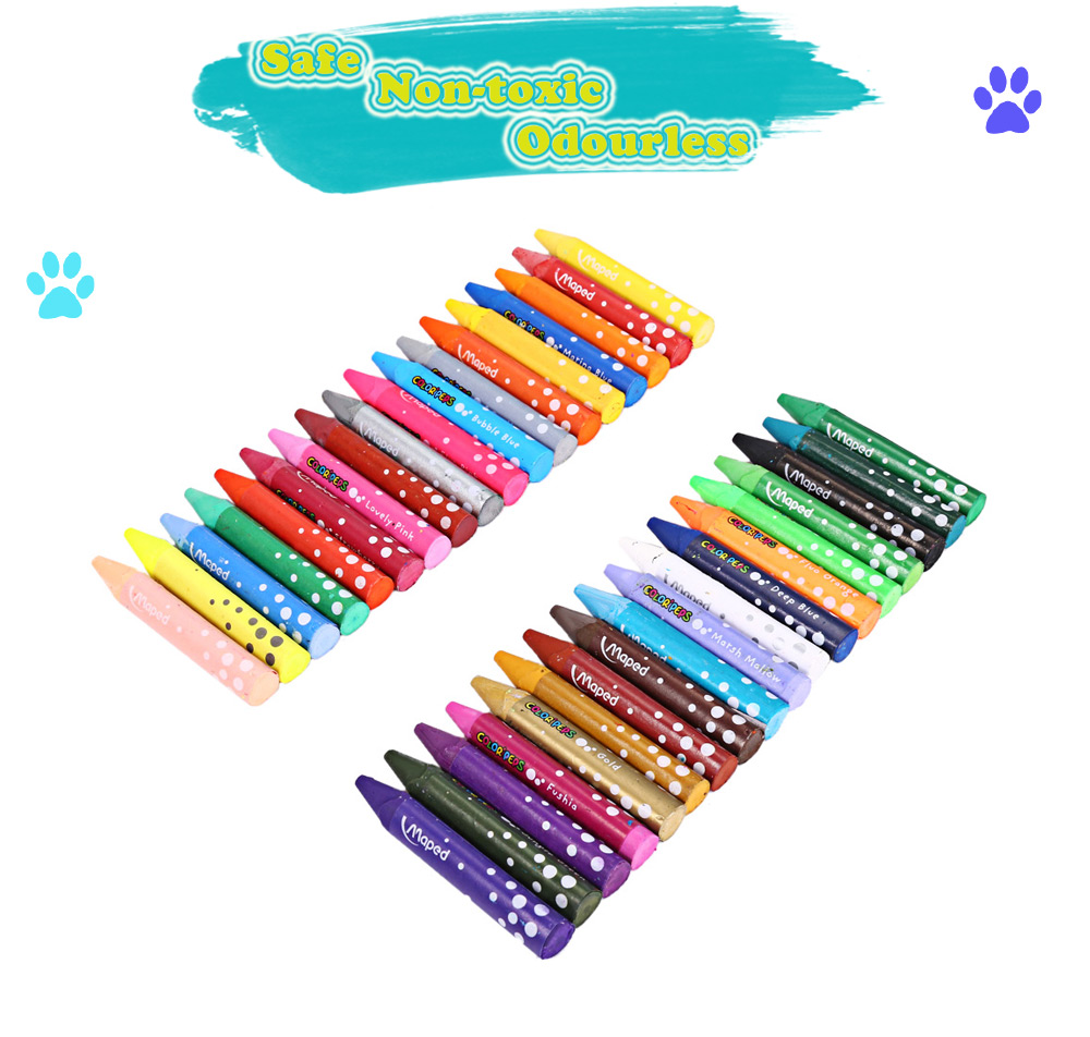 Maped 36 Colors Water Washing Colorful Oil Painting Stick for Kids Maped 36 Colors Water Washing Colorful Oil Painting Stick for Kids