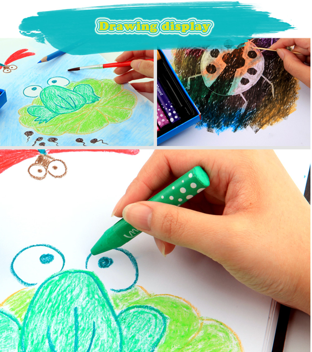 Maped 36 Colors Water Washing Colorful Oil Painting Stick for Kids Maped 36 Colors Water Washing Colorful Oil Painting Stick for Kids
