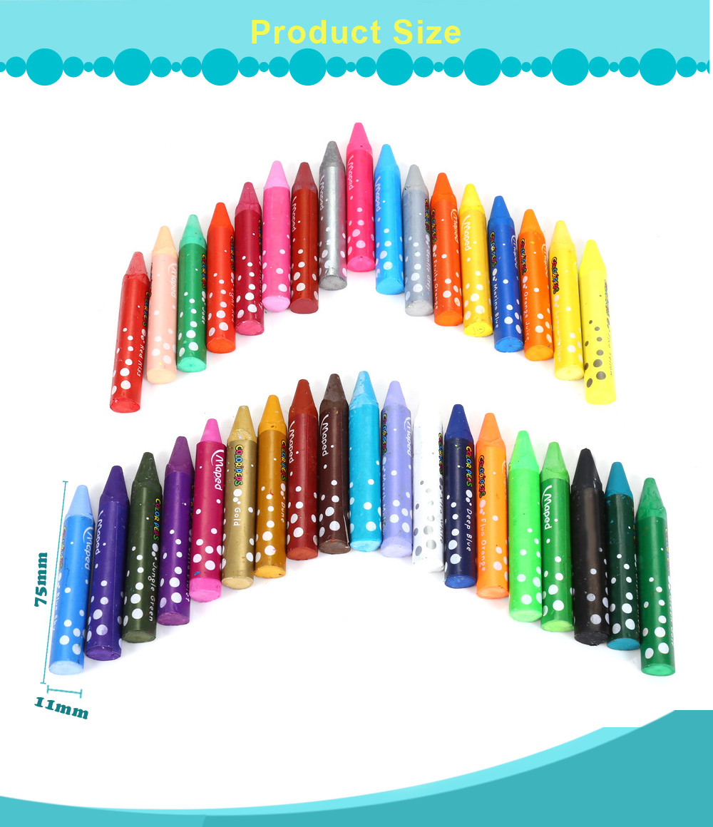 Maped 36 Colors Water Washing Colorful Oil Painting Stick for Kids Maped 36 Colors Water Washing Colorful Oil Painting Stick for Kids