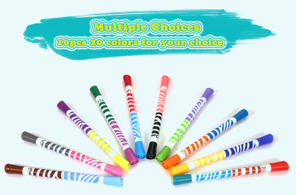 Maped 10pcs Colorful Dual Head Double Colors Watercolor Brush Pen Maped 10pcs Colorful Dual Head Double Colors Watercolor Brush Pen