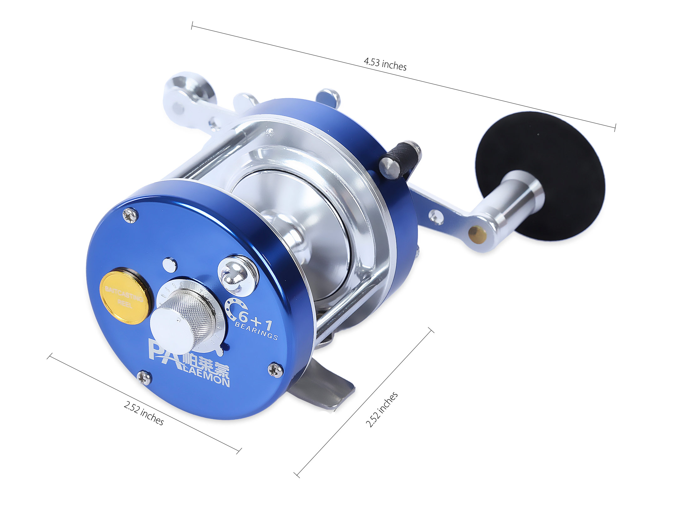 PALAEMON BF40 5.3:1 Fishing High Speed 6 + 1BB Drum Baitcasting Reel PALAEMON BF40 5.3:1 Fishing High Speed 6 + 1BB Drum Baitcasting Reel