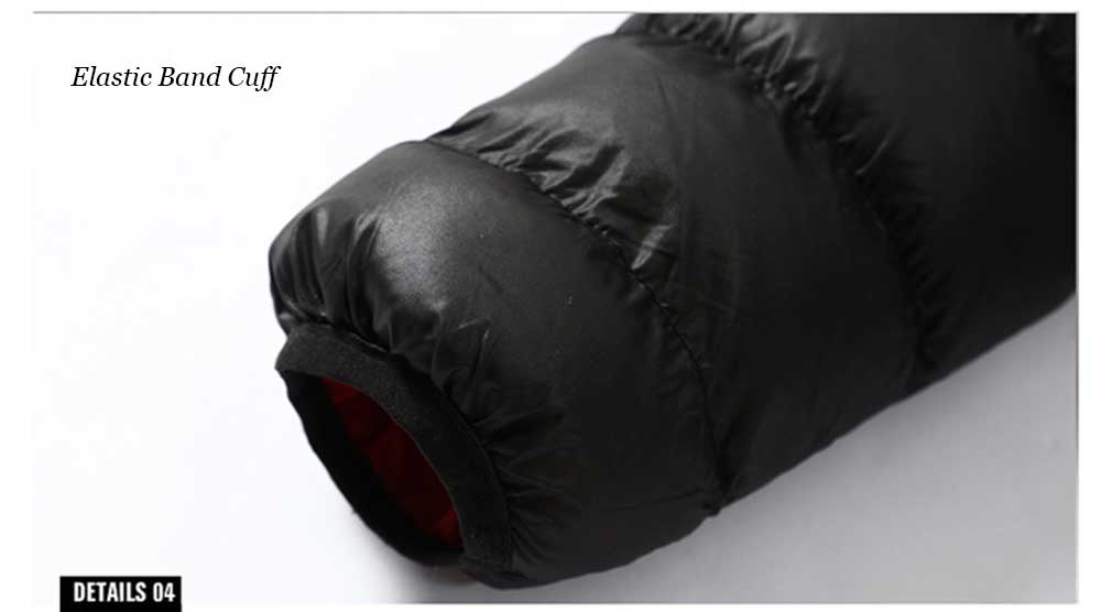 Casual Slim Fit Pure Color Stand Collar Warm Coat for Men