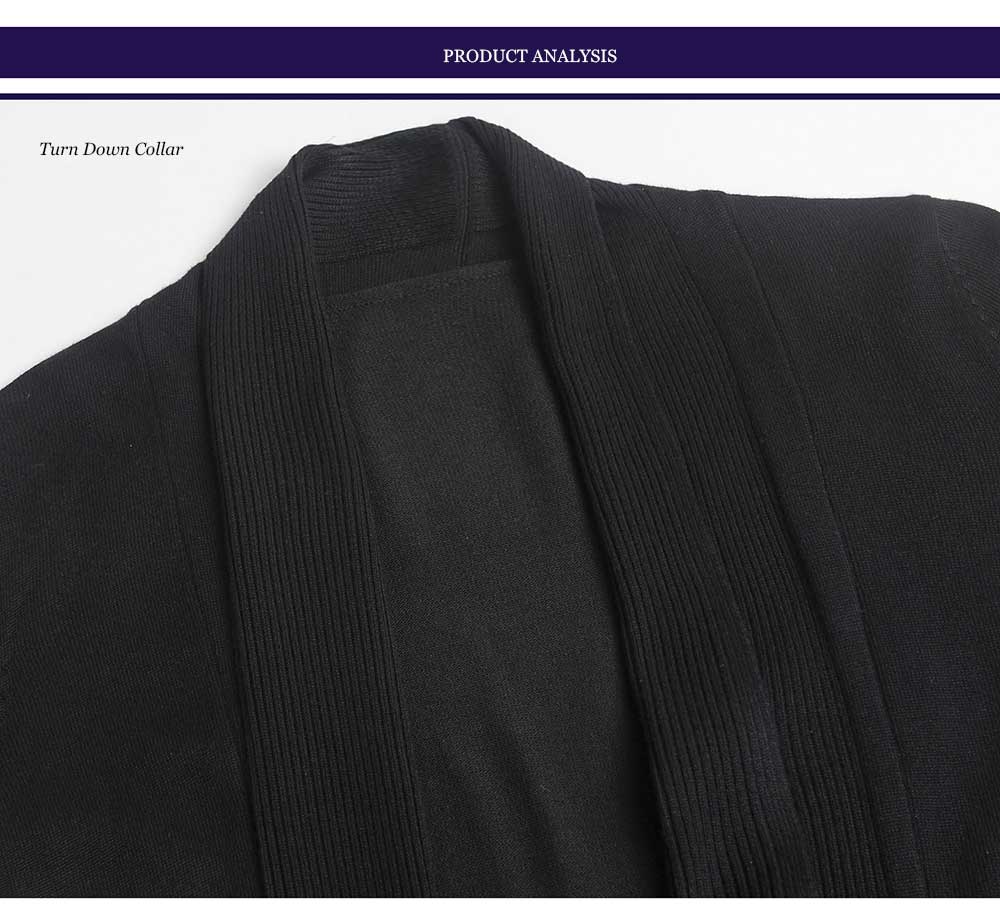 Casual Pure Color Long Sleeve Knitwear for Men