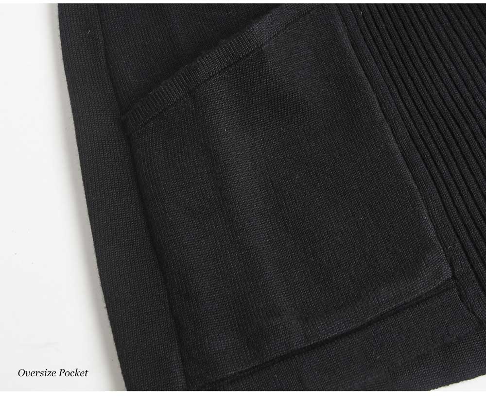 Casual Pure Color Long Sleeve Knitwear for Men