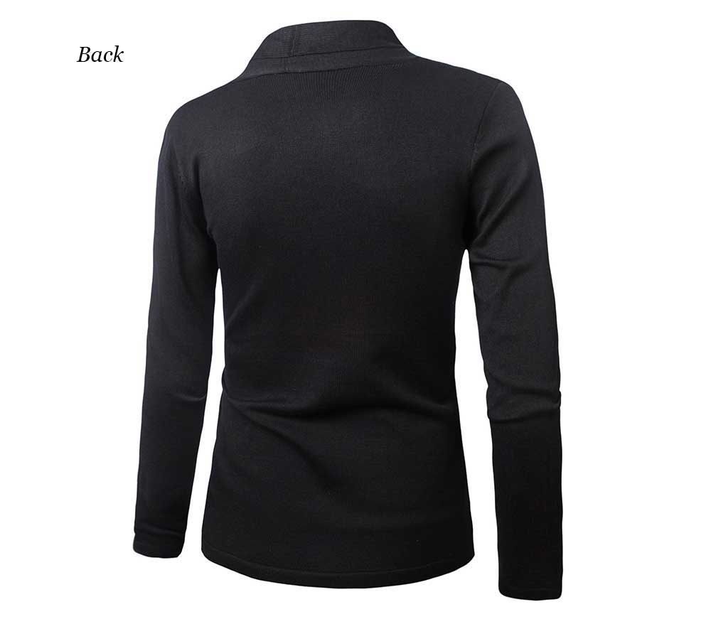 Casual Pure Color Long Sleeve Knitwear for Men