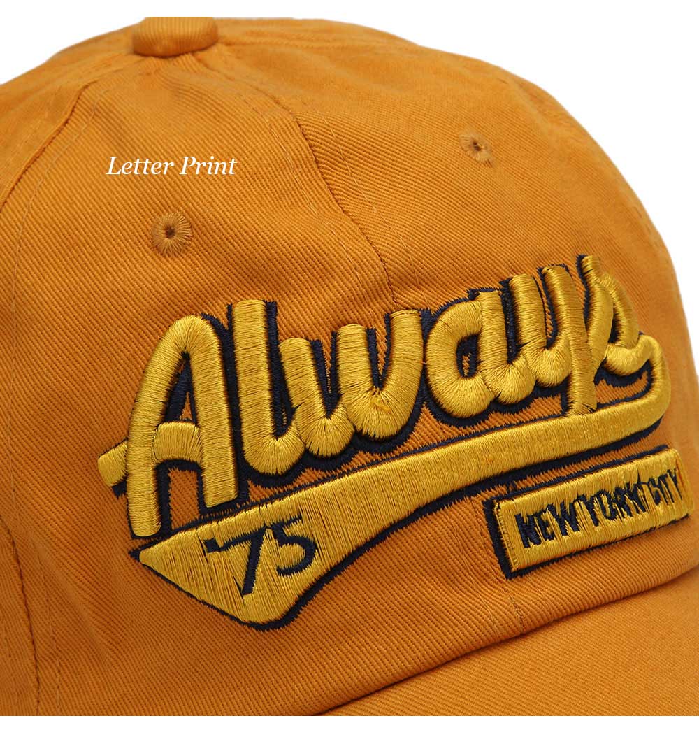 Casual Letter Print Hip-hop Sun Protection Baseball Hat for Unisex