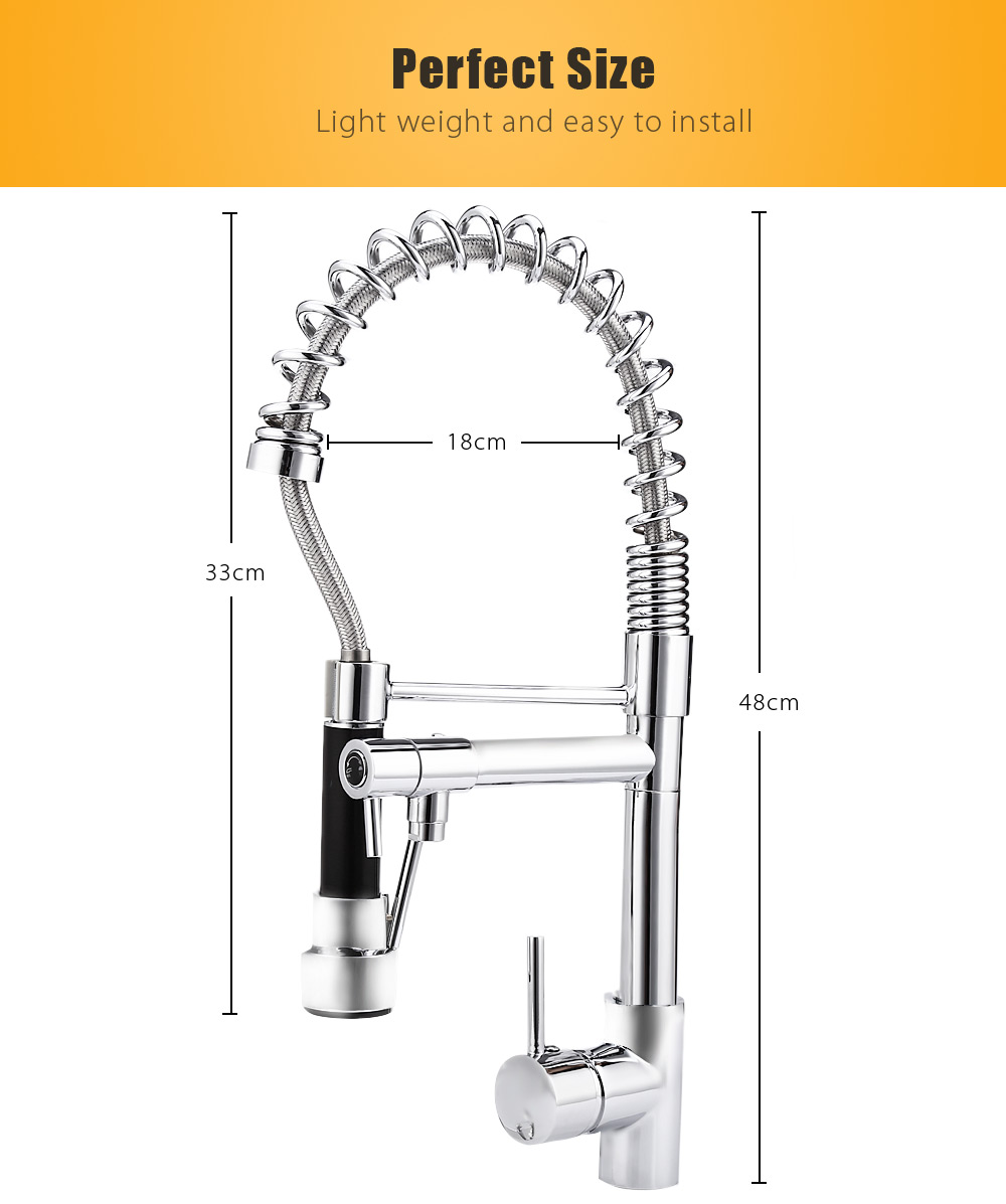 Deck Mounted Pull-down Spray Swivel Kitchen Faucet with Flexible Hose Deck Mounted Pull-down Spray Swivel Kitchen Faucet with Flexible Hose