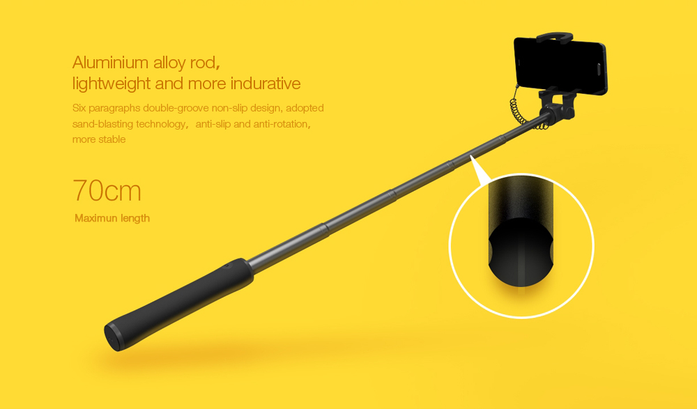 Original Xiaomi Wire Control Selfie Stick Monopod Camera Shutter 270 Degree Rotation Original Xiaomi Wire Control Selfie Stick Monopod Camera Shutter 270 Degree Rotation
