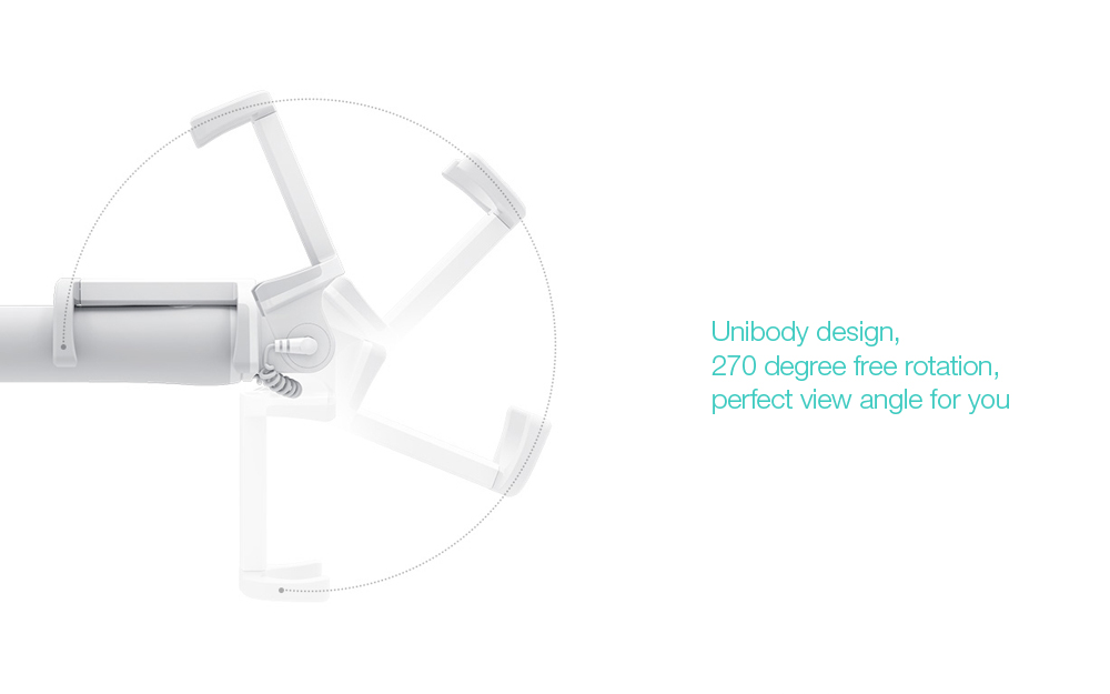 Original Xiaomi Wire Control Selfie Stick Monopod Camera Shutter 270 Degree Rotation Original Xiaomi Wire Control Selfie Stick Monopod Camera Shutter 270 Degree Rotation