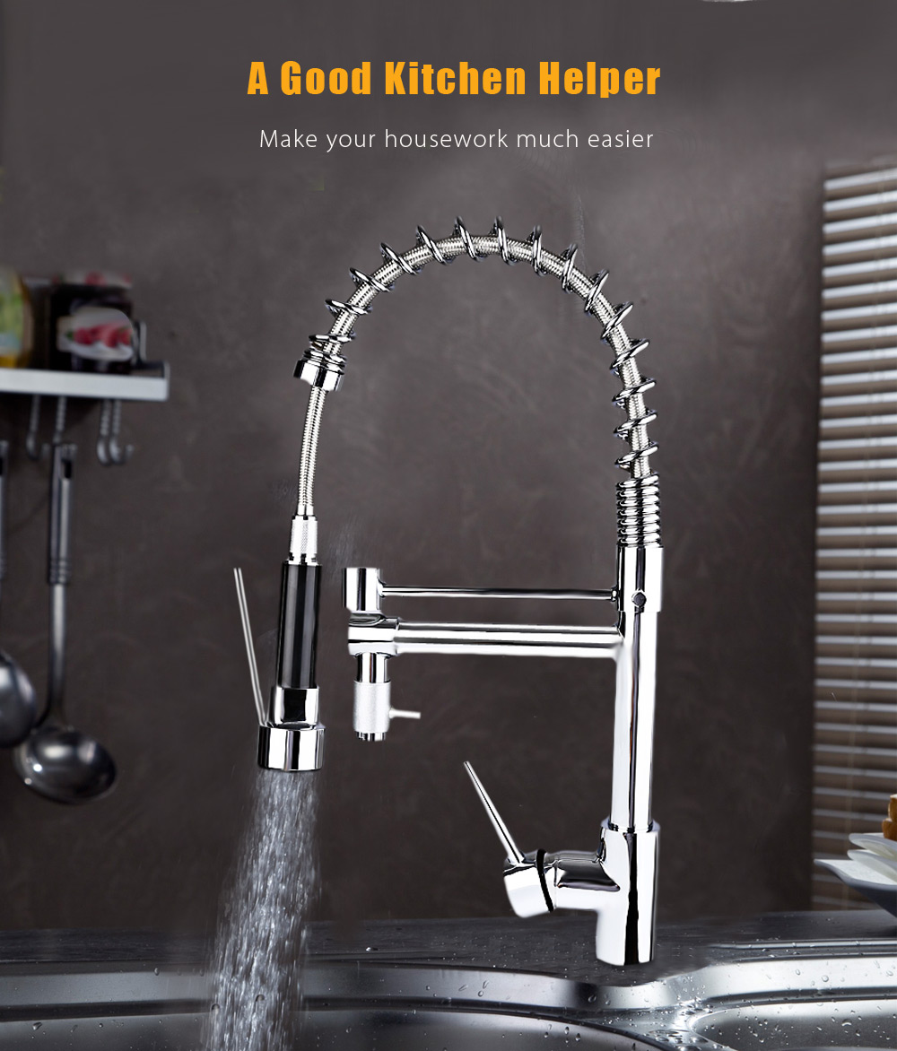 Deck Mounted Pull-down Swivel Spray Kitchen Faucet Mixer Tap Deck Mounted Pull-down Swivel Spray Kitchen Faucet Mixer Tap