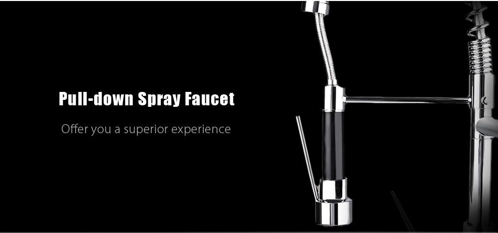 Deck Mounted Pull-down Swivel Spray Kitchen Faucet Mixer Tap Deck Mounted Pull-down Swivel Spray Kitchen Faucet Mixer Tap