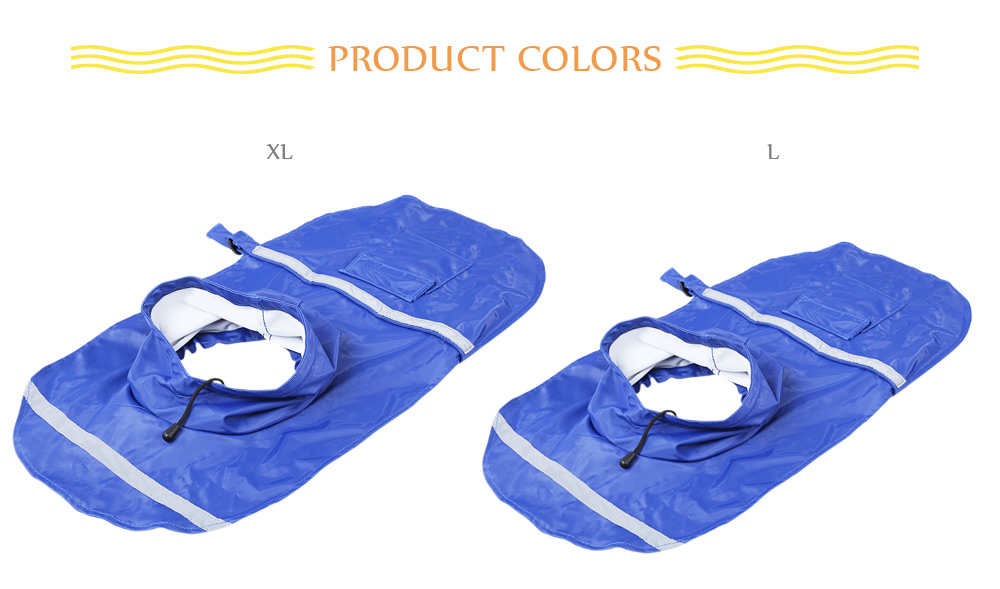 Adjustable Pet Dog Reflective Rain Jacket Raincoat with Cap Adjustable Pet Dog Reflective Rain Jacket Raincoat with Cap