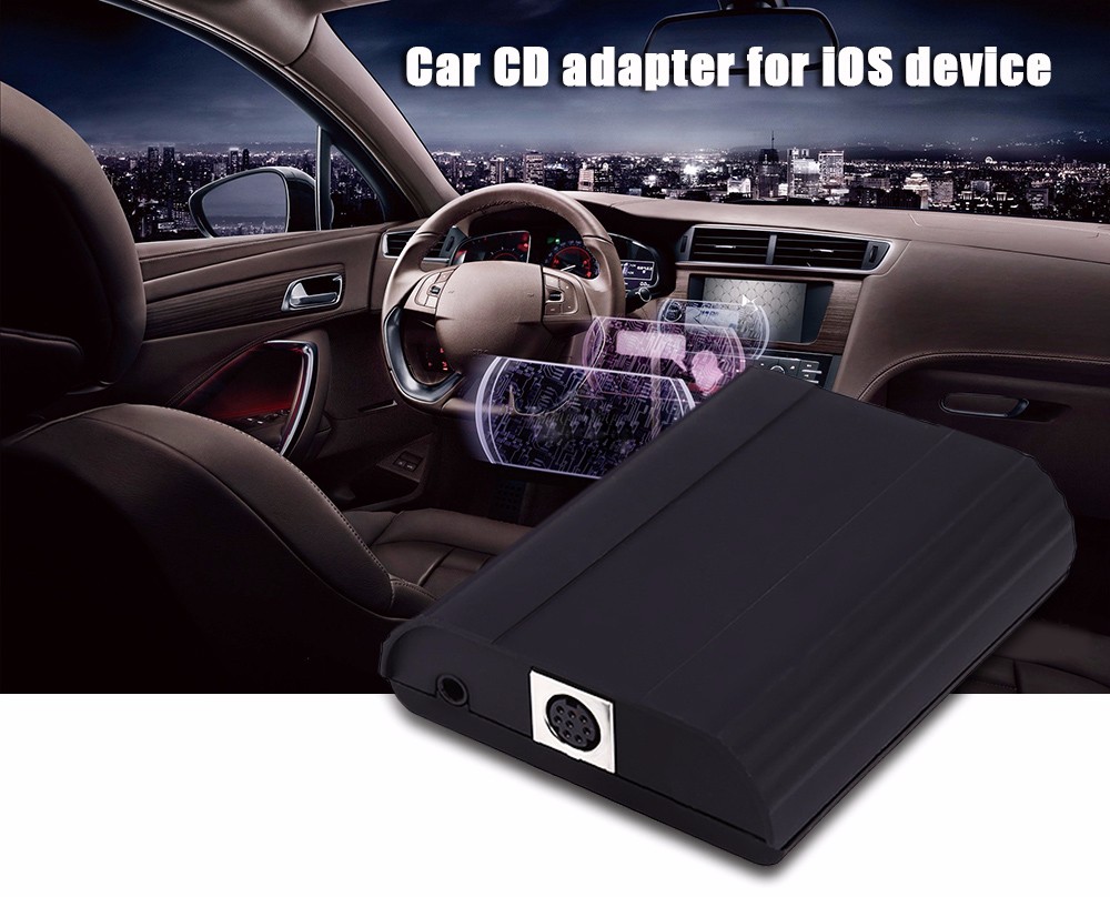 Car CD Adapter 8 Pin AUX Cable Audio Interface 5 + 7P Connect Digital Box for Toyota