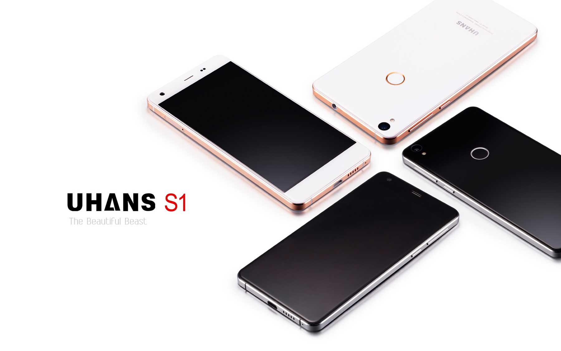 Uhans S1 Android 6.0 4G Smartphone 5.0 inch On-cell Screen MTK6753 64bit Octa Core 1.3GHz 3GB RAM 32GB ROM Fingerprint Sensor 13.0MP Rear Camera Bluetooth 4.0