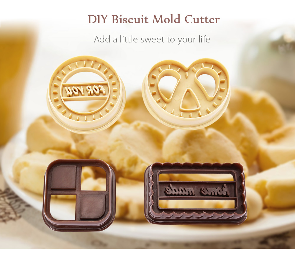 4pcs DIY Plastic Mold Cutters Fondant Cake Cookie Biscuit Baking Tool 4pcs DIY Plastic Mold Cutters Fondant Cake Cookie Biscuit Baking Tool