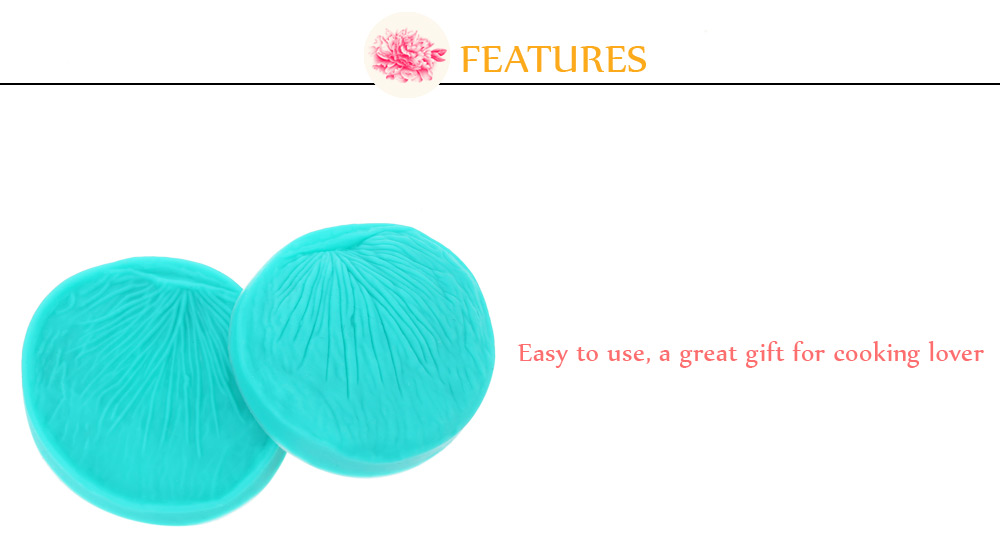 2pcs DIY Silicone Peony Flower Fondant Cake Mold Decorating Tool 2pcs DIY Silicone Peony Flower Fondant Cake Mold Decorating Tool