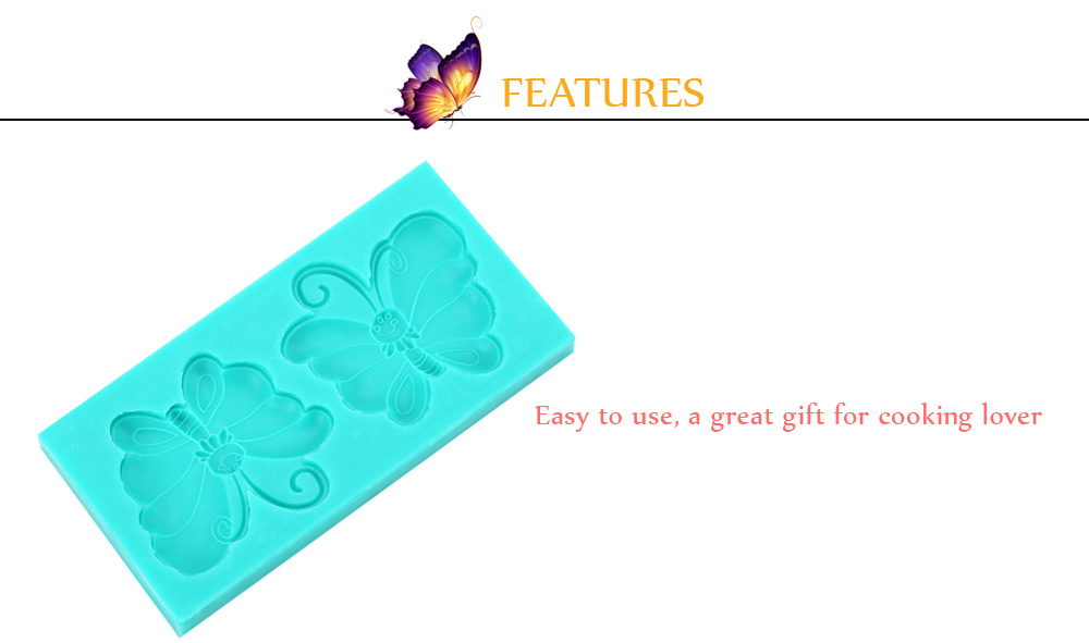 DIY Silicone Butterfly Fondant Cake Mold Decorating Tool DIY Silicone Butterfly Fondant Cake Mold Decorating Tool