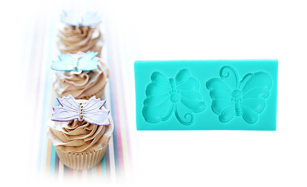 DIY Silicone Butterfly Fondant Cake Mold Decorating Tool DIY Silicone Butterfly Fondant Cake Mold Decorating Tool