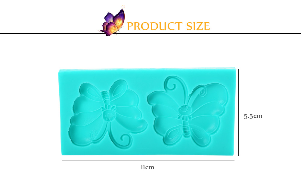 DIY Silicone Butterfly Fondant Cake Mold Decorating Tool DIY Silicone Butterfly Fondant Cake Mold Decorating Tool
